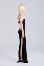 SPLICE MAXI DRESS | BLACK