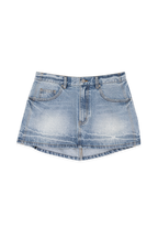 2D DENIM SKIRT | ICE BLUE