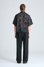 IVY LACE BOWLER SHIRT | BLACK