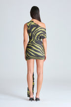 VIX MINI DRESS | ACID ZEBRA