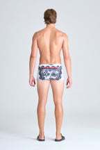 TRANCE SWIM TRUNK  | LACE PRINT