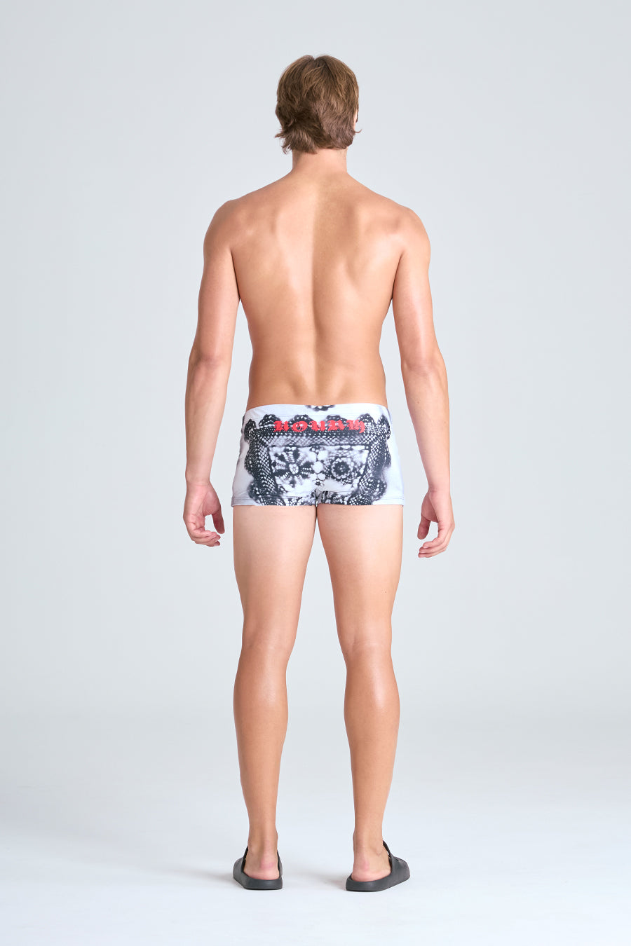 TRANCE SWIM TRUNK  | LACE PRINT