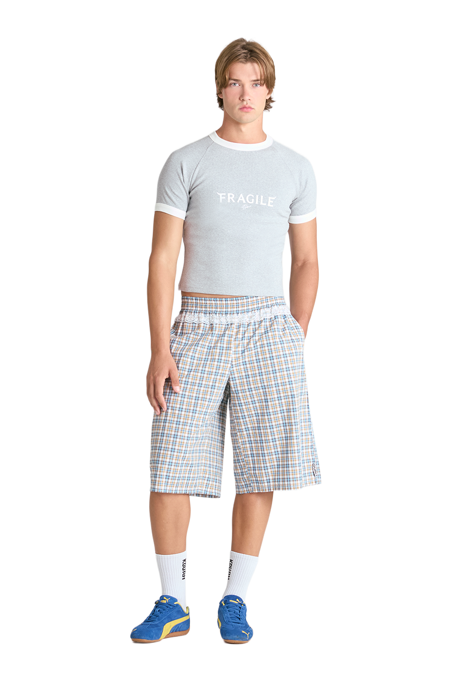 FRAGILE BABY TEE | GREY MARL