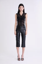 GRACIE MESH TANK | BLACK