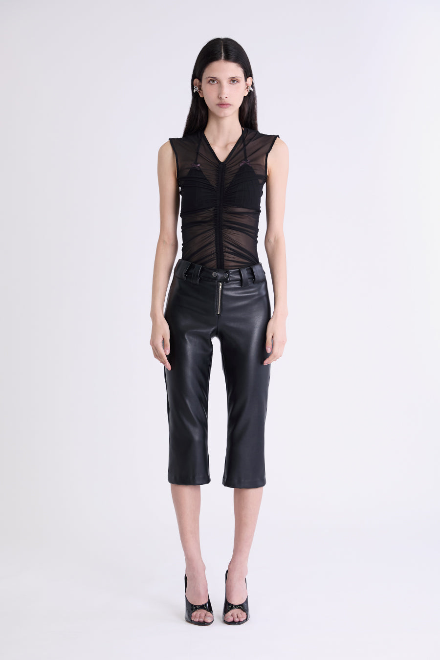 GRACIE MESH TANK | BLACK