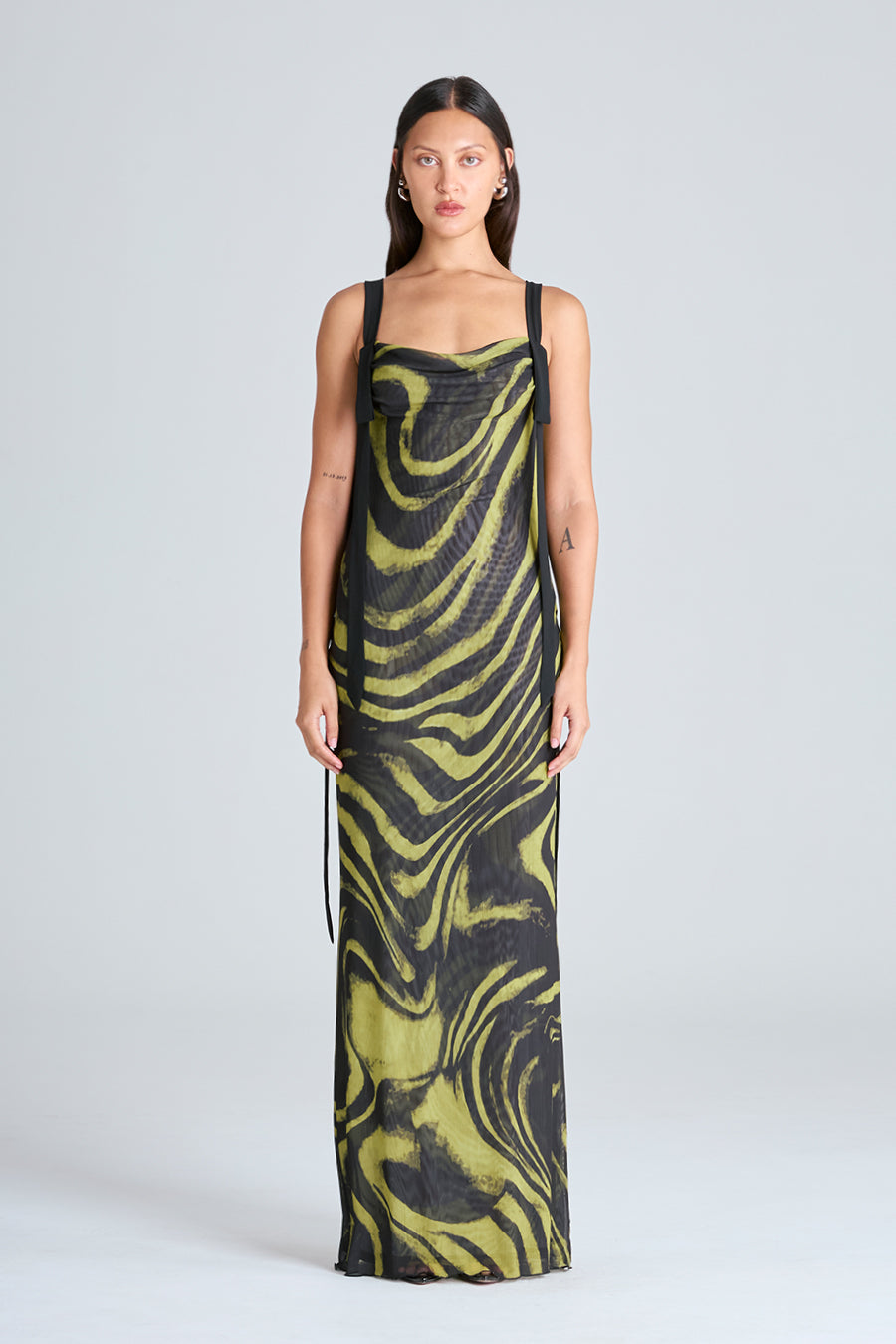 ARIA MAXI DRESS | ACID ZEBRA