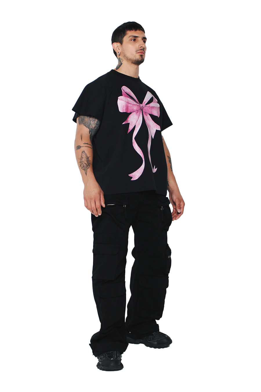 KOURH BOW TEE | BLACK