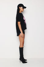 KOURH BOW TEE | BLACK
