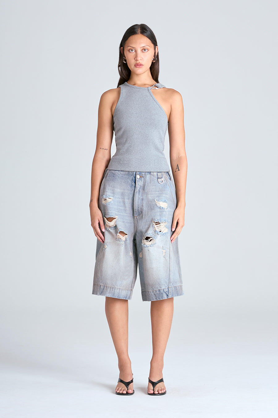 JINX TANK  | GREY MARL