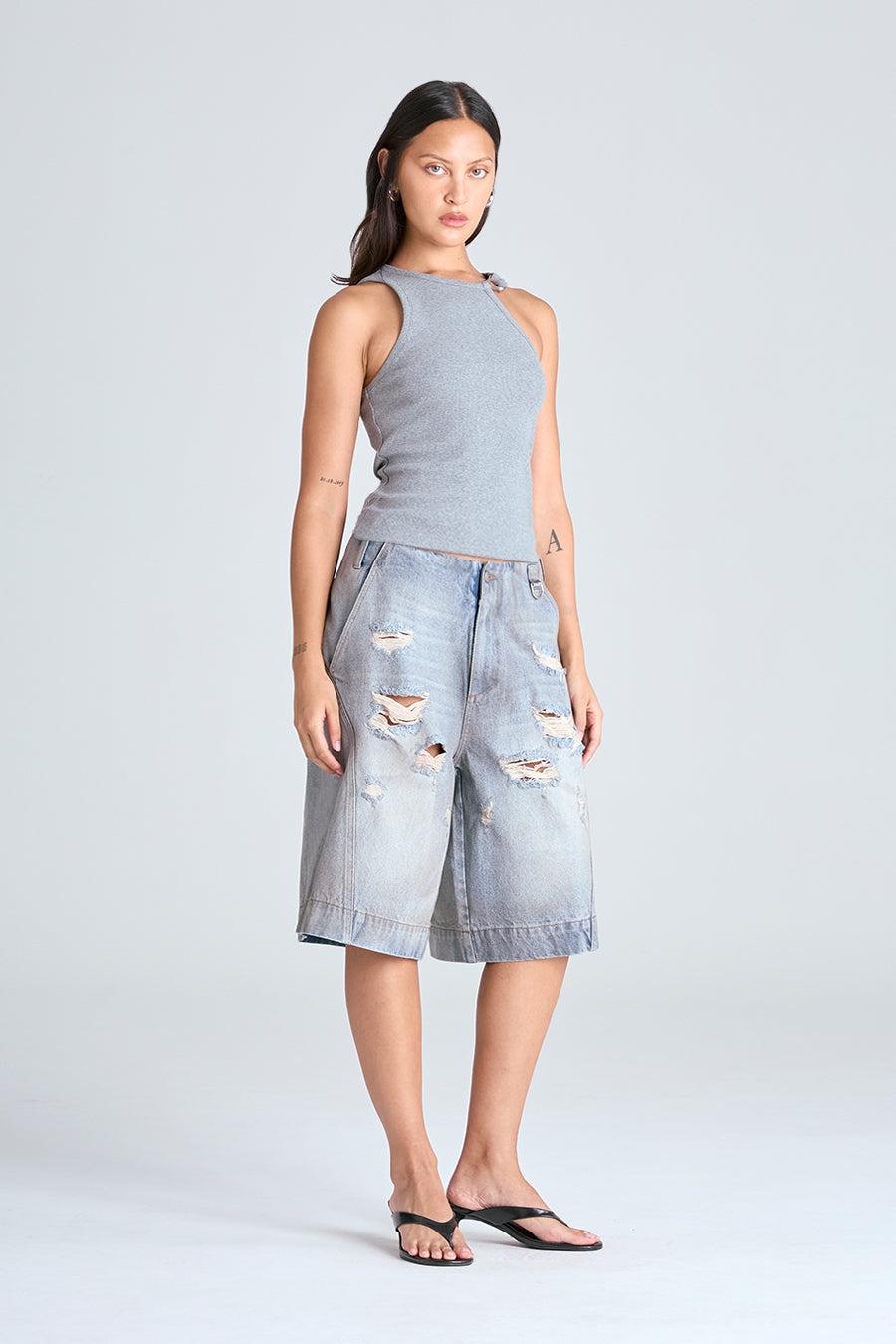 JINX TANK  | GREY MARL