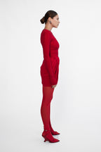 MANTA MINI DRESS | RED