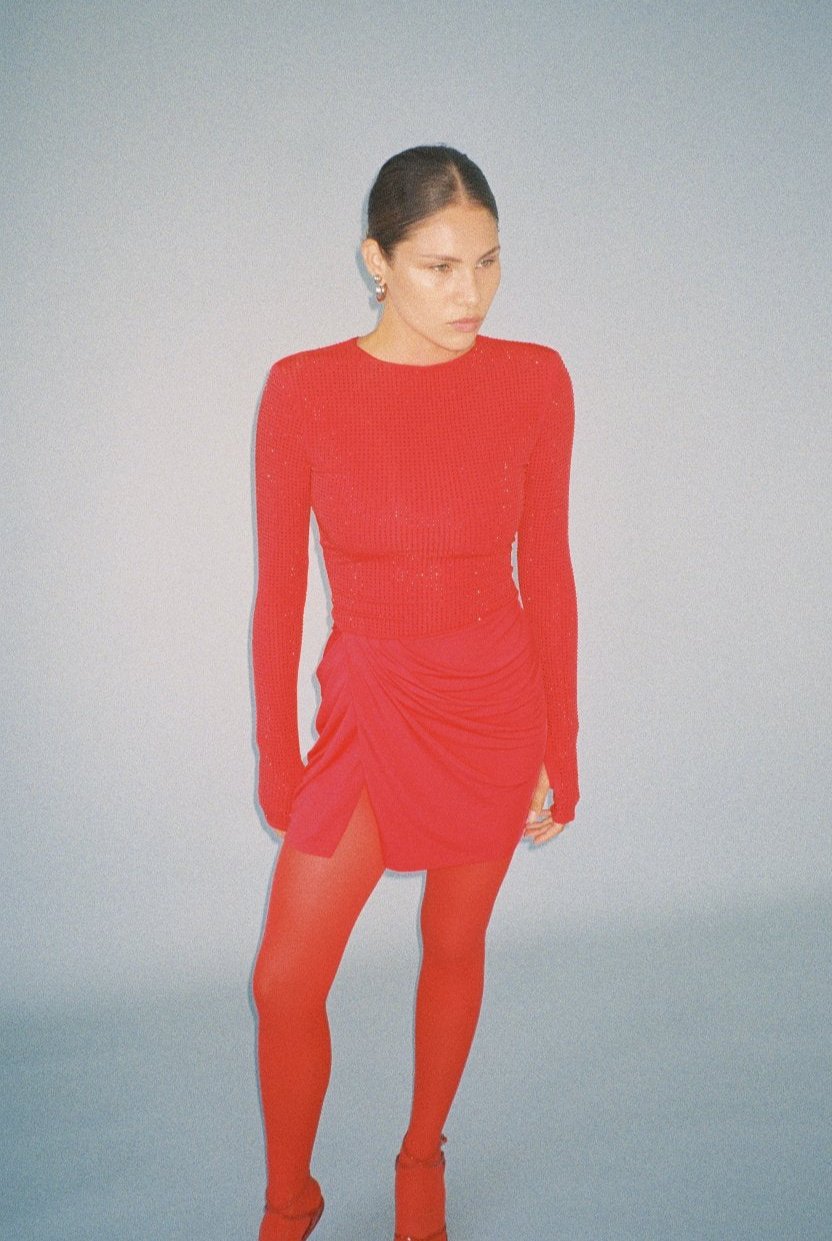 MANTA MINI DRESS | RED