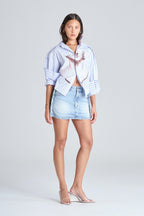 MARBLE SHIRT | BLUE STRIPE