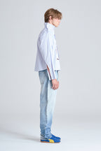 MARBLE SHIRT | BLUE STRIPE