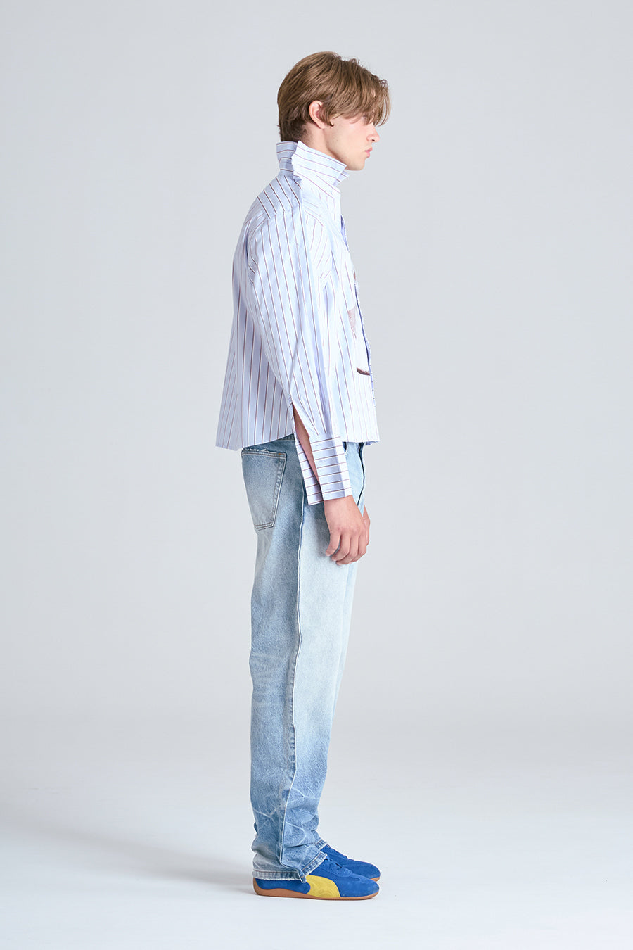 MARBLE SHIRT | BLUE STRIPE