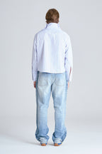MARBLE SHIRT | BLUE STRIPE