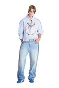 MARBLE SHIRT | BLUE STRIPE