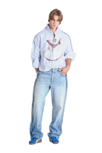 MARBLE SHIRT | BLUE STRIPE