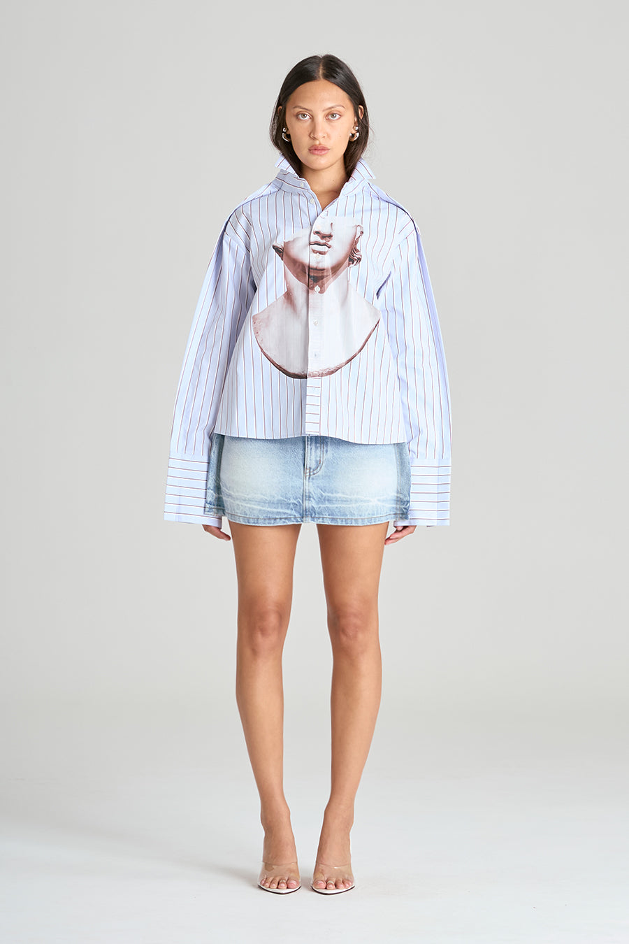 MARBLE SHIRT | BLUE STRIPE