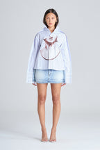 MARBLE SHIRT | BLUE STRIPE
