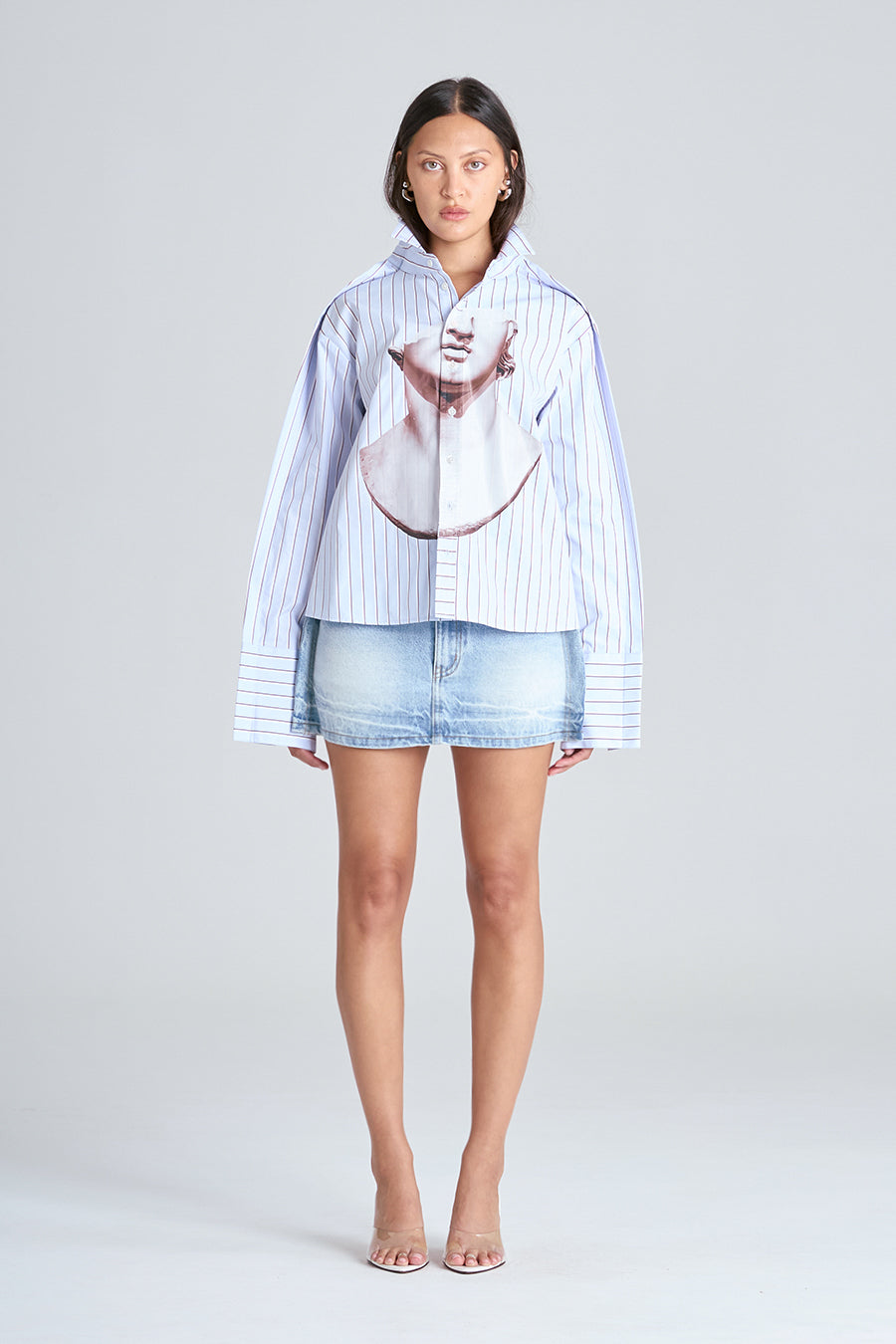 MARBLE SHIRT | BLUE STRIPE