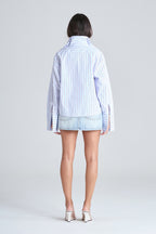 MARBLE SHIRT | BLUE STRIPE