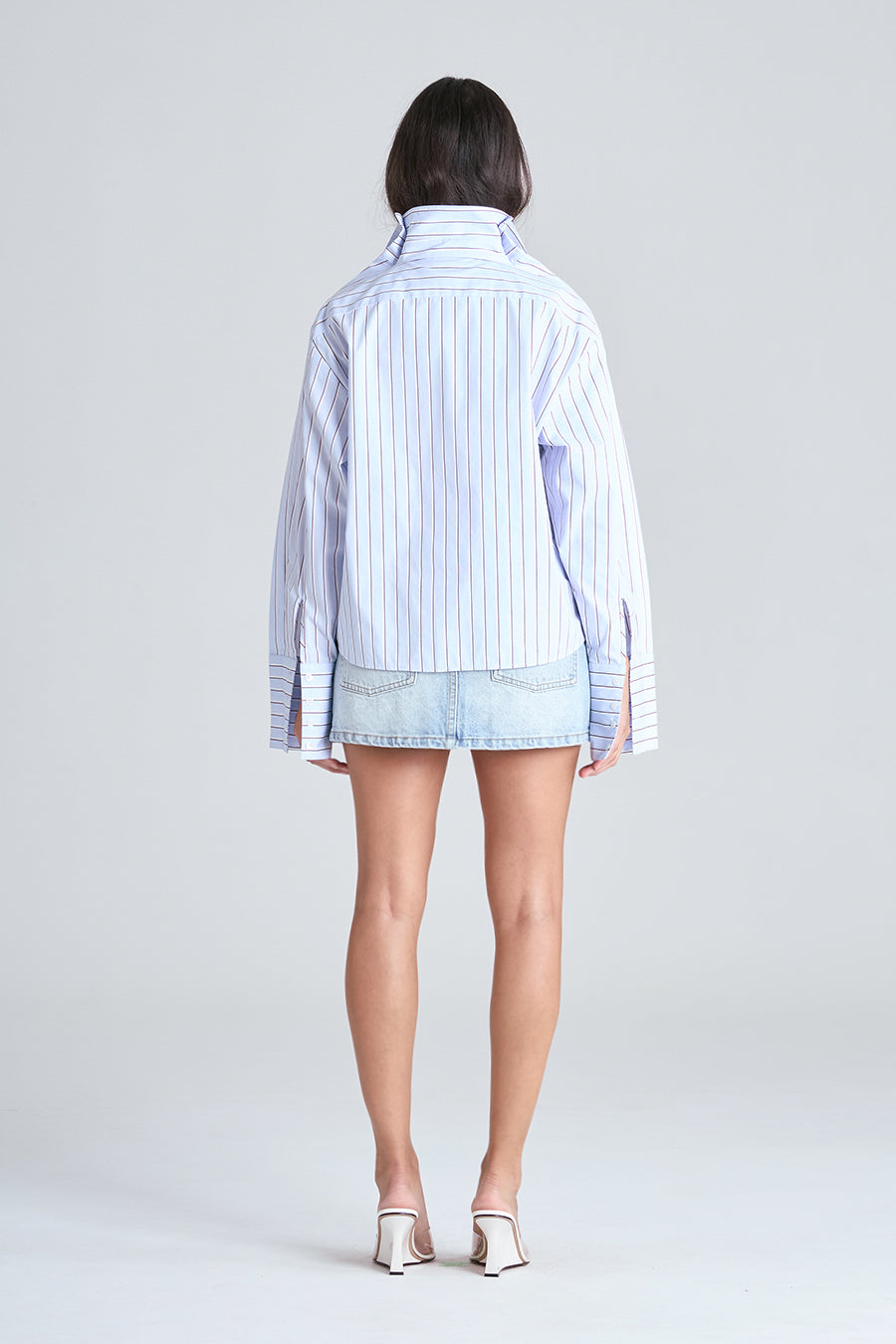 MARBLE SHIRT | BLUE STRIPE