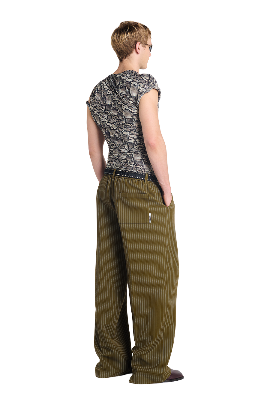 NOCTURNA PANT | OLIVE/WHT