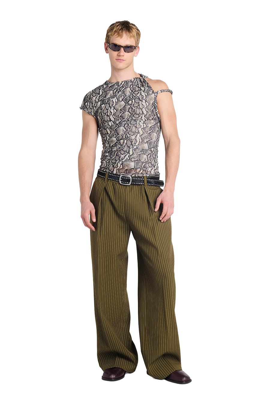 NOCTURNA PANT | OLIVE/WHT