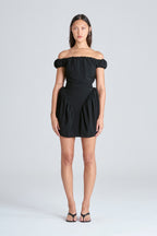 MONOLITH MINI DRESS | BLACK