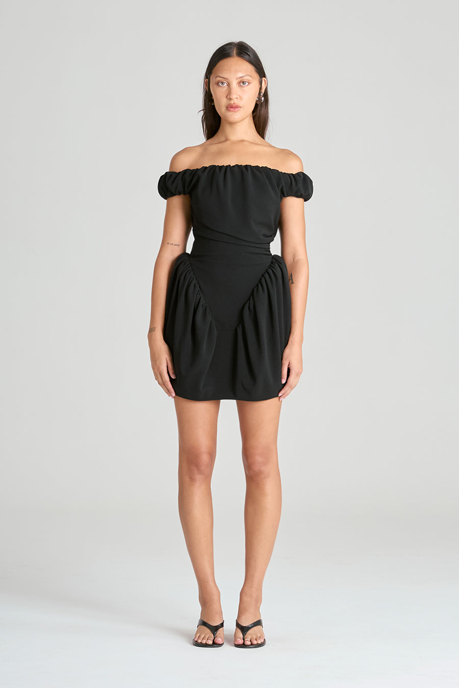 MONOLITH MINI DRESS | BLACK