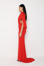 NEON MAXI DRESS | RED