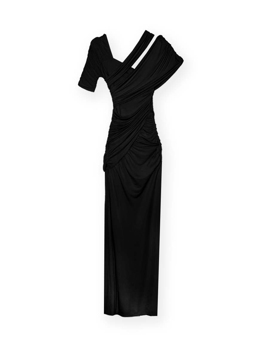 NOVA MIDI DRESS | BLACK