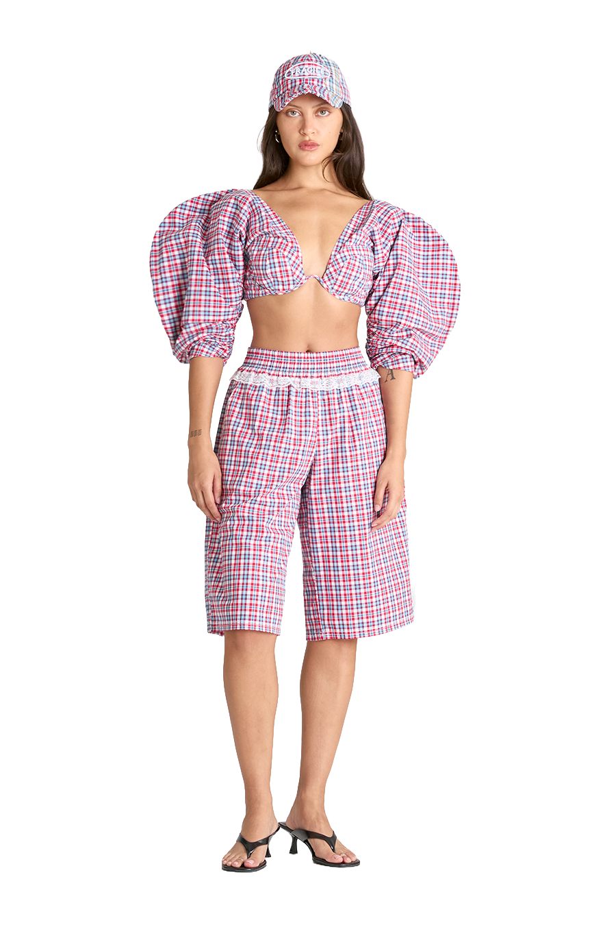 PORTRAIT TOP | RED/WHITE