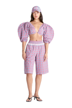 PORTRAIT TOP | RED CHECK