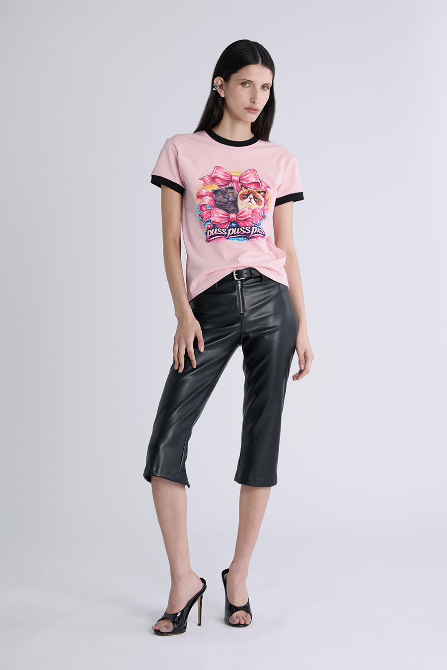 PUSS PUSS BABY TEE | ORCHID PINK