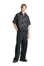 IVY LACE BOWLER SHIRT | BLACK