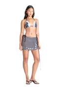 OZRA WRAP SKIRT | SMOKE