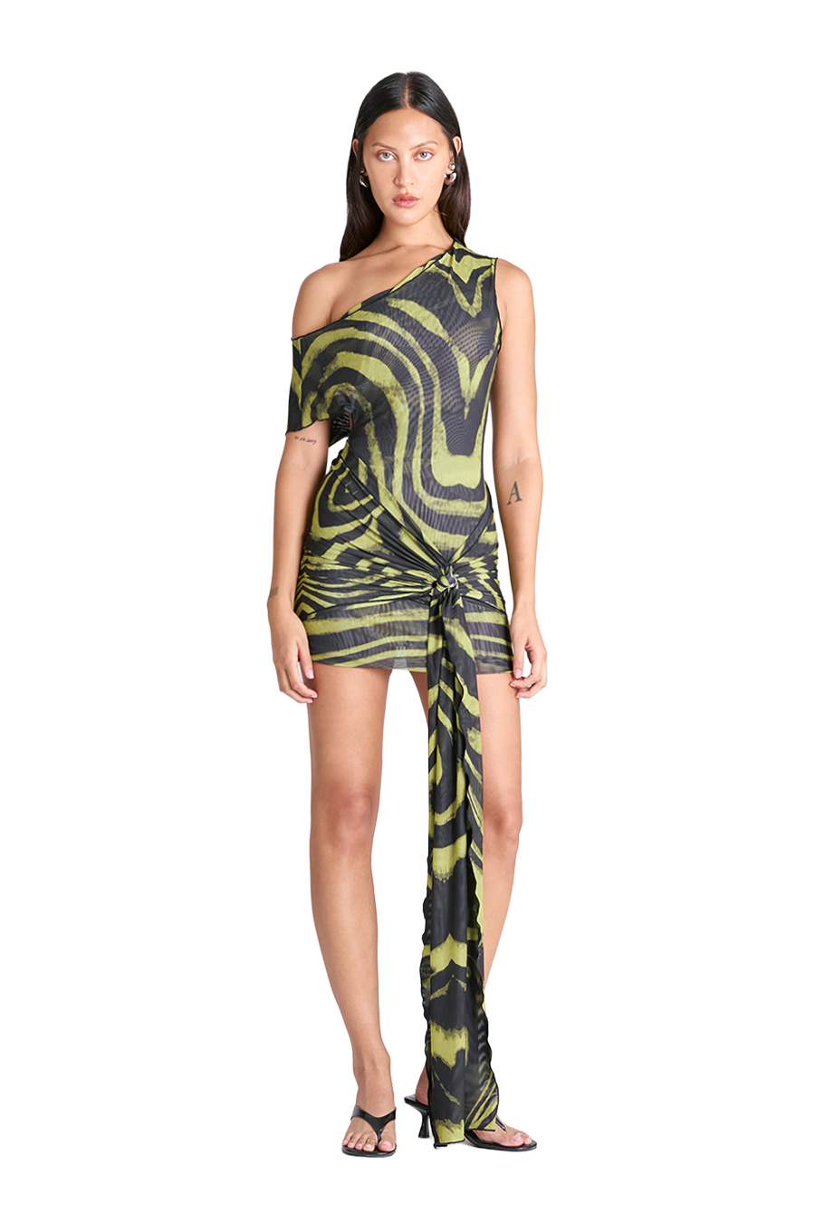 VIX MINI DRESS | ACID ZEBRA