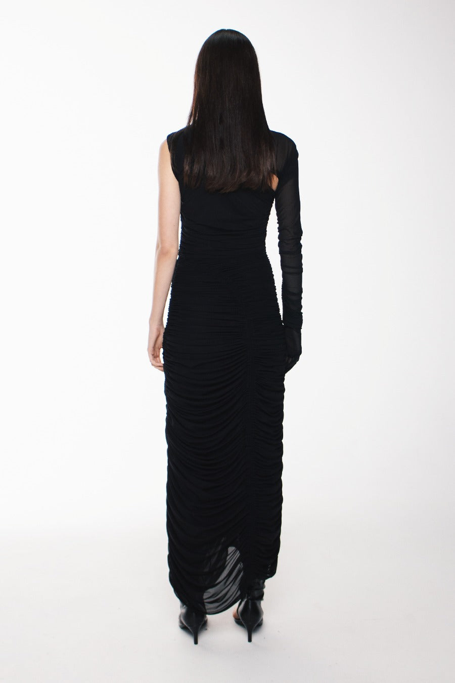 PRIMNOA MIDI DRESS | BLACK