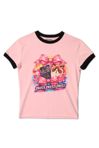 PUSS PUSS BABY TEE | ORCHID PINK