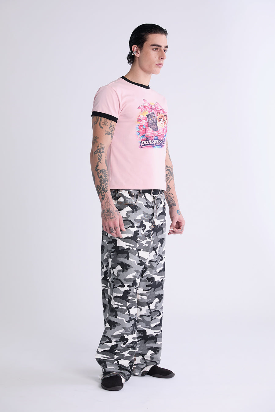 PUSS PUSS BABY TEE | ORCHID PINK