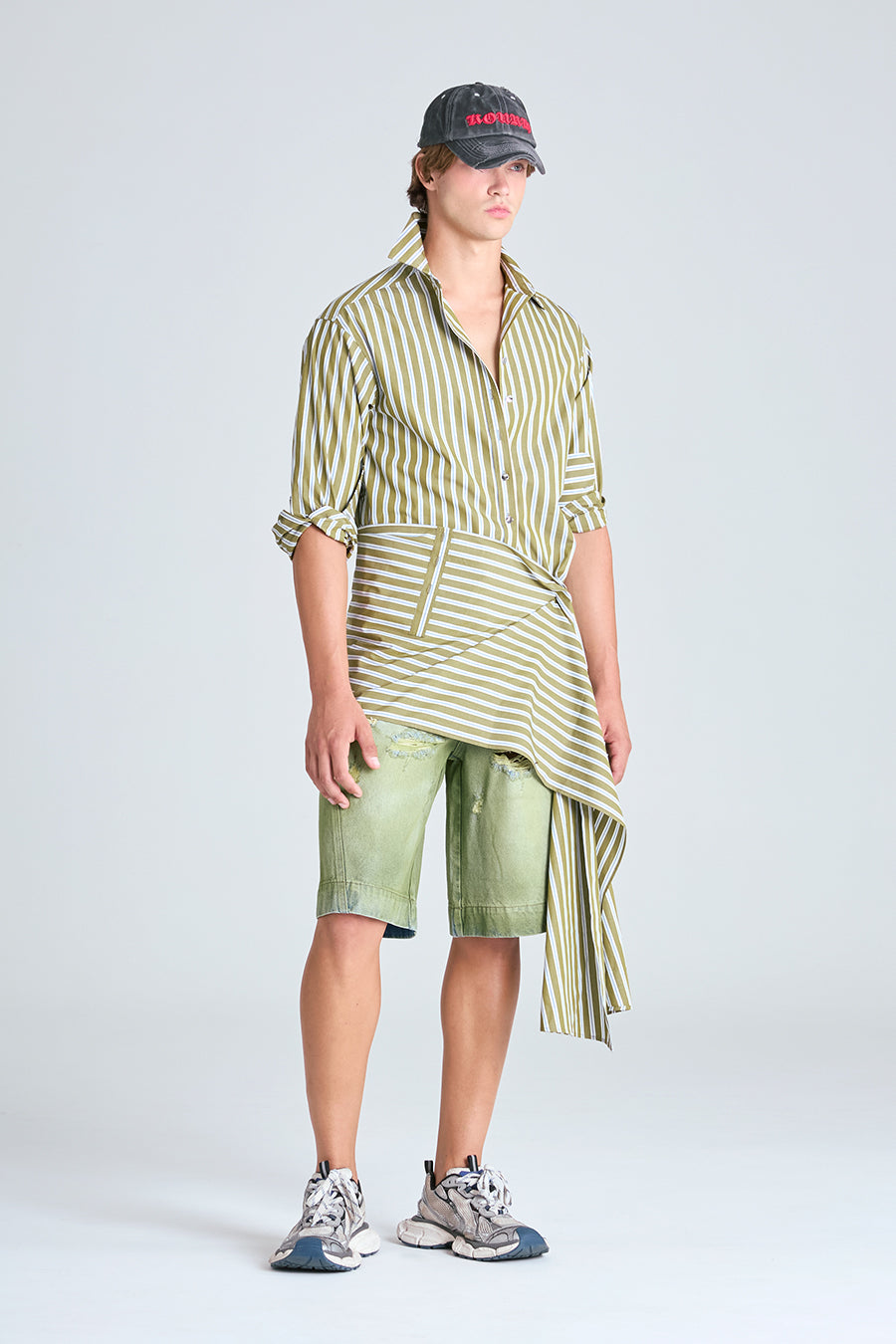 HEX SHIRT | PANDAN STRIPE