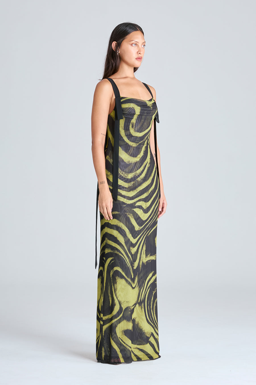 ARIA MAXI DRESS | ACID ZEBRA