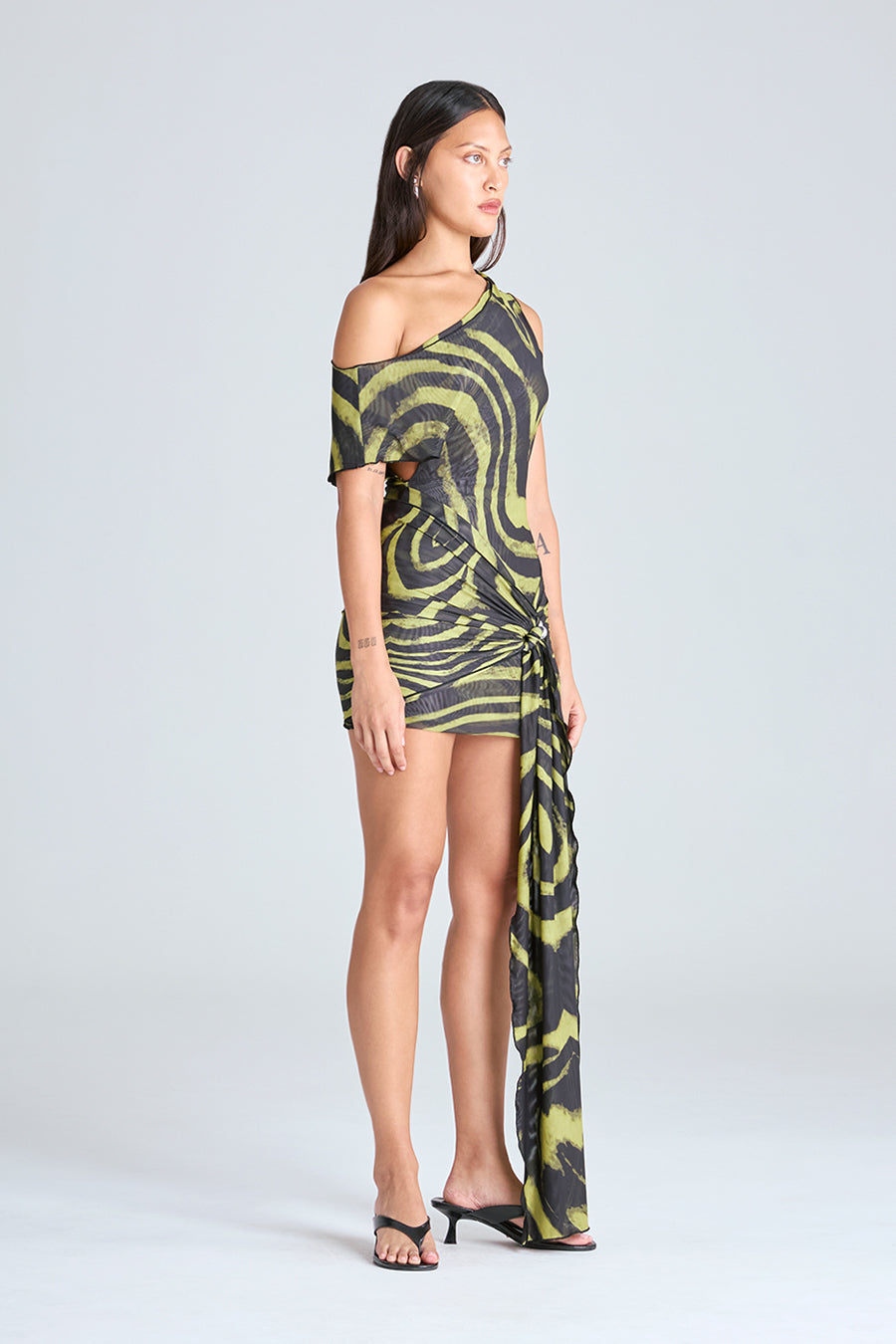 VIX MINI DRESS | ACID ZEBRA