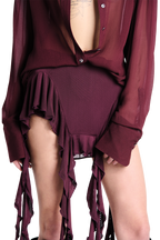 WILD SHEER SHIRT | DEEP BURG