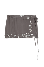 OZRA WRAP SKIRT | SMOKE