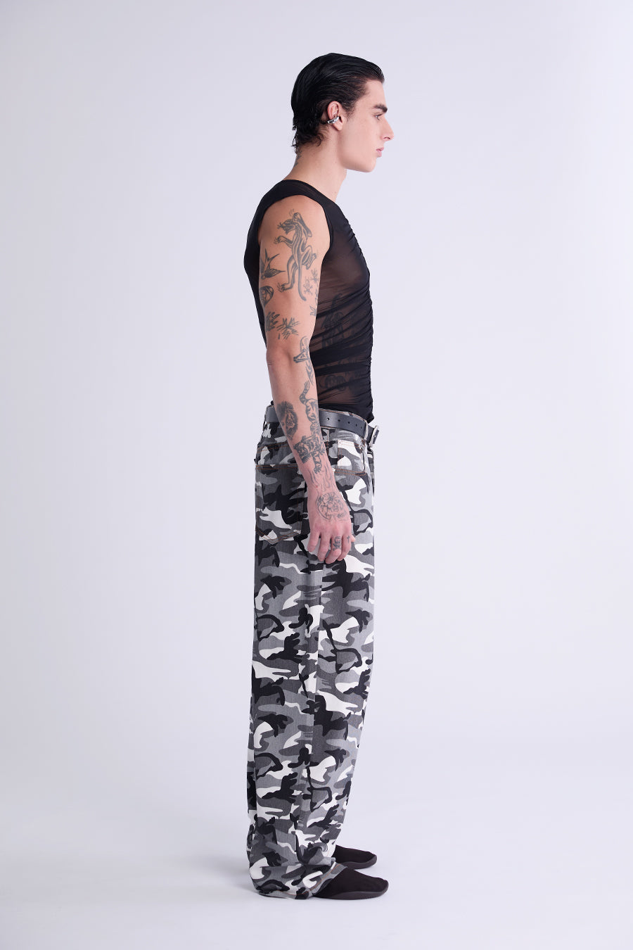 GRACIE MESH TANK | BLACK