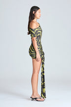 VIX MINI DRESS | ACID ZEBRA
