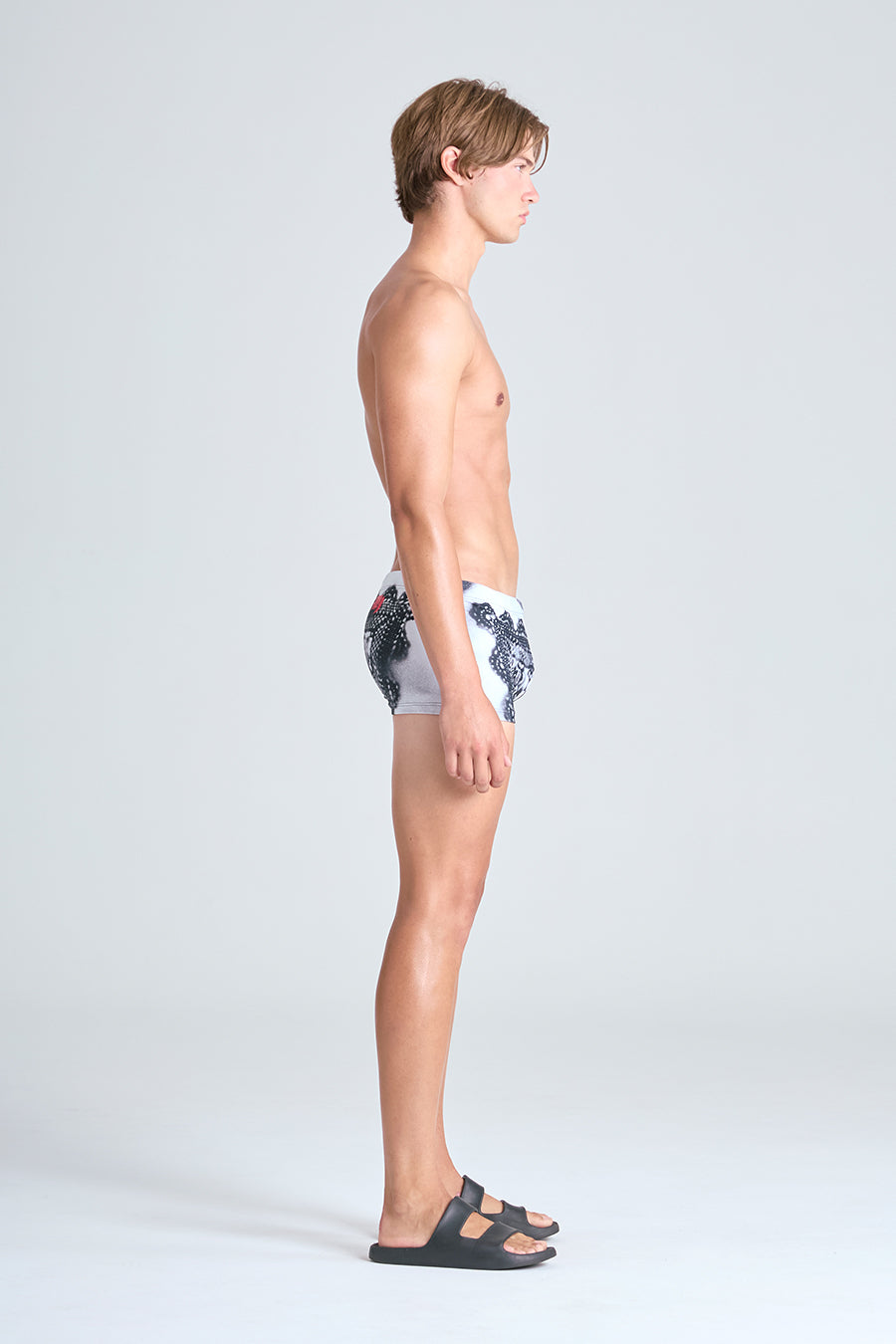 TRANCE SWIM TRUNK  | LACE PRINT